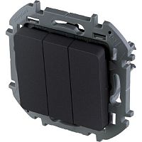 Выключатель без рамки Legrand Inspiria 3-кл. антрацит картинка